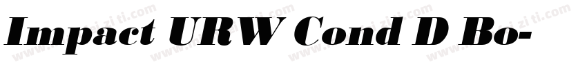 Impact URW Cond D Bo字体转换